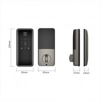 TT Lock Wifi Controlled Fingerprint Deadbolt Smart Keyless Door Lock with American Standard